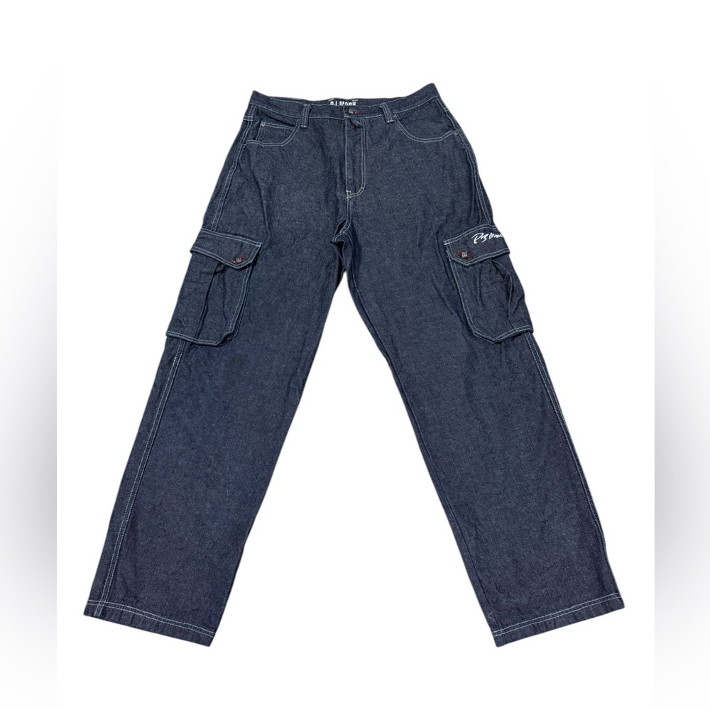 VTG PJ Mark Denim Jeans Men’s 36x34 Y2K Skater Hip Hop Carpenter Jean Dark